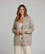 Kardigan Damski Oversize - Zapinany na Guziki