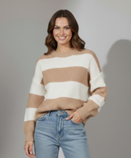 Sweter Damski w Paski - Model 'Marine'