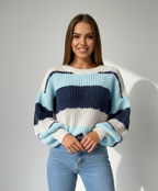 Sweter Damski w Paski - Model 'Marine'