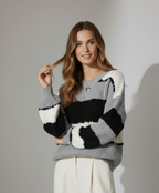 Sweter Damski w Paski - Model 'Marine'